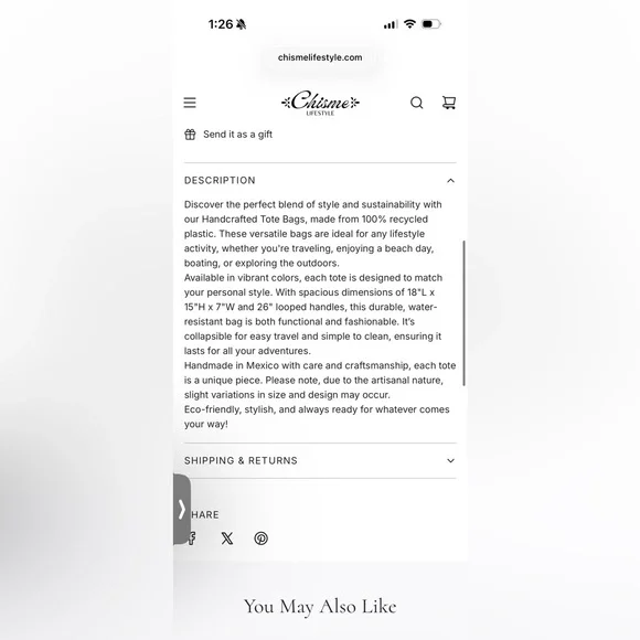 White Woven Tote Bag with Tassels - Picture 4 of 4